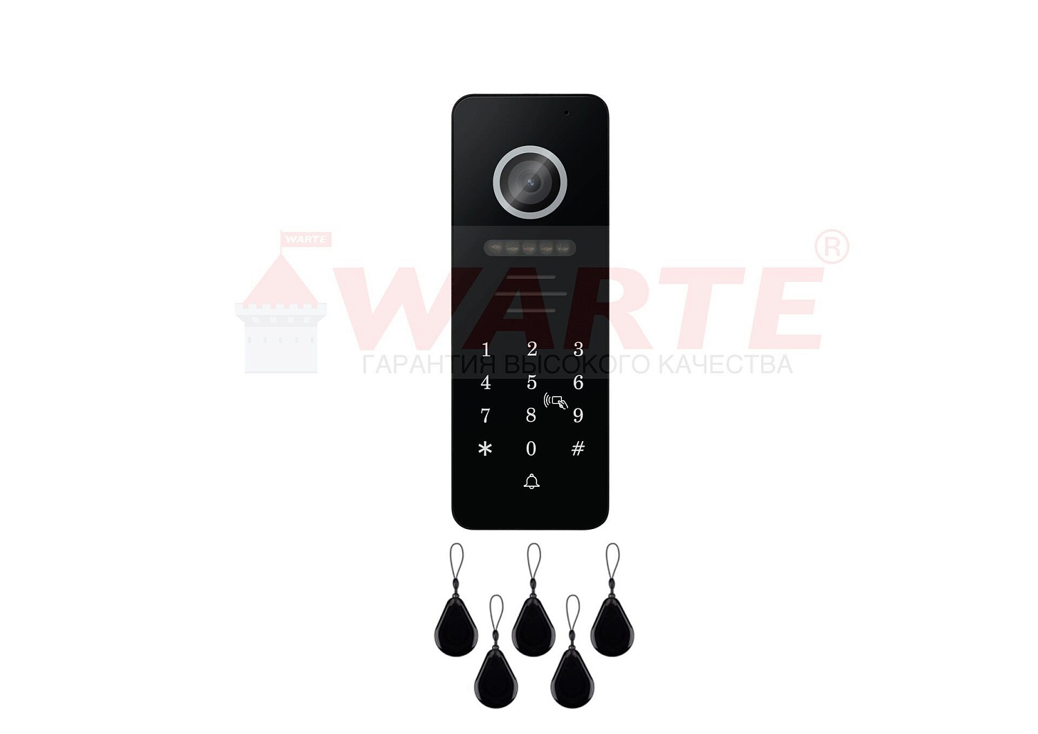 WARTE-DP-10 PR MHD ФОРТЕ PR 1 аб встр. счит и контрол, кодонаборн. панель